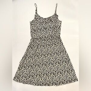 Ann Taylor LOFT XSP Brown Geometric Spaghetti Strap Dress, New!